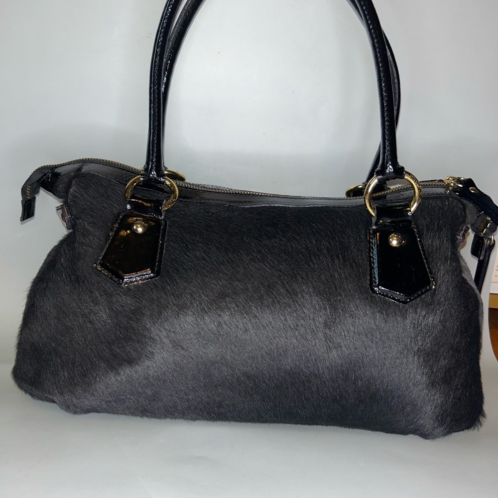 Euc Calvacanti calf hair patent leather satchel bag - Picture 3 of 11